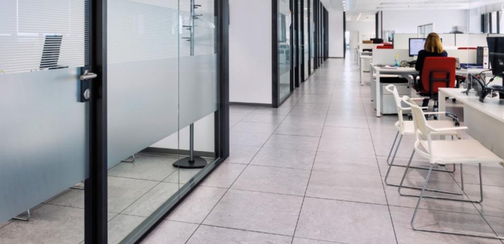 Raised floor calcium vinyl grey CBI italian