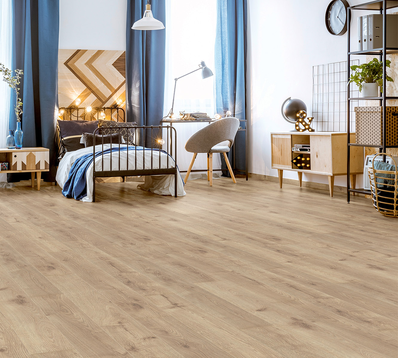Turkish HDF k284 Super Natural أرضيات