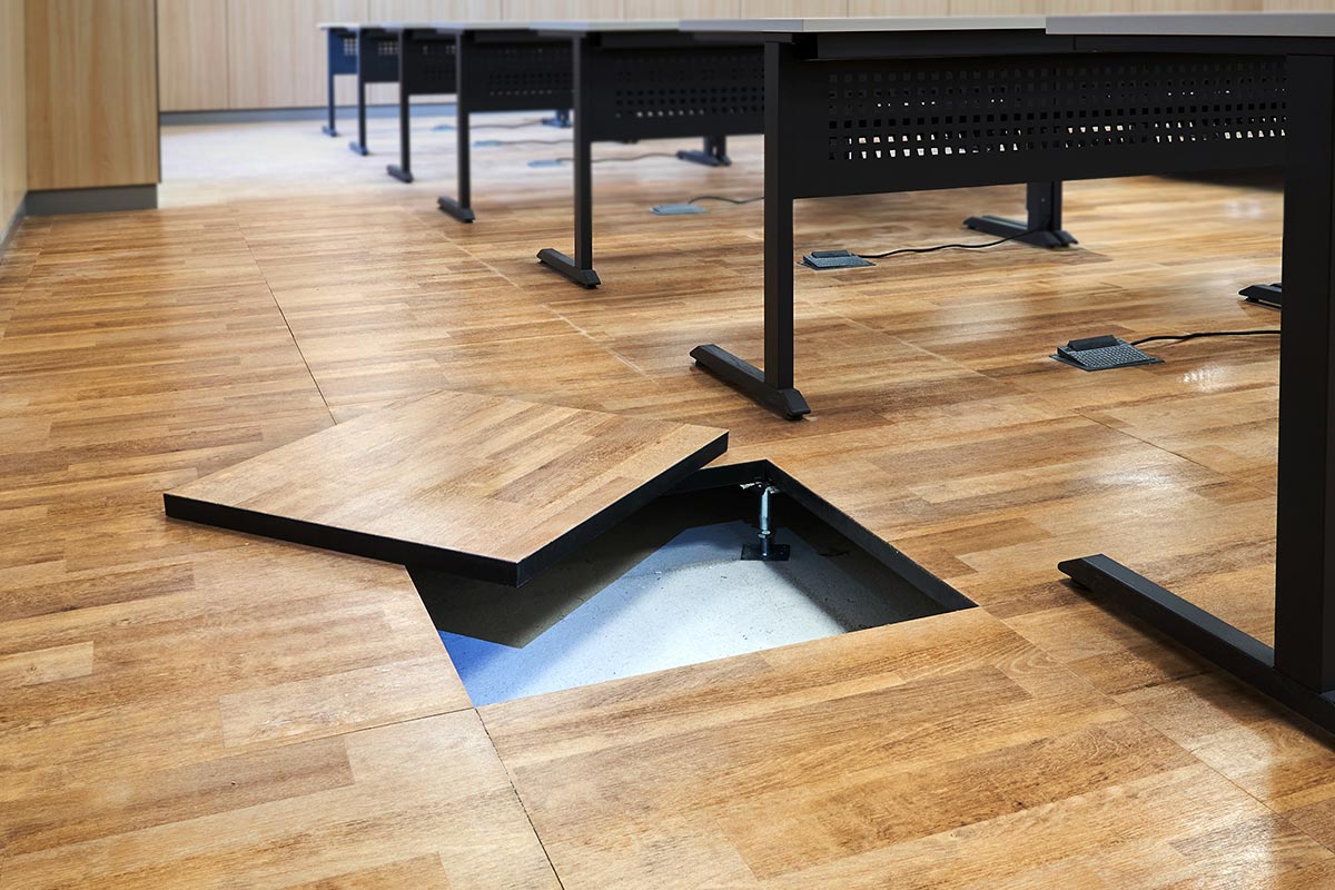 Raised floor wood hpl KINGSPAN belgium