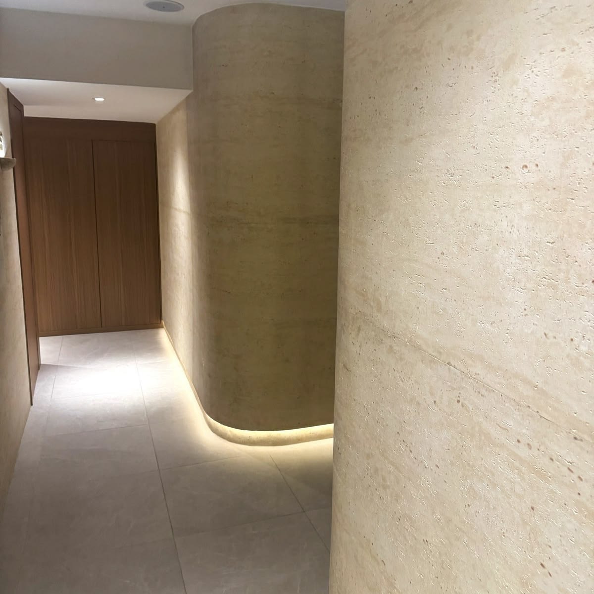 Flexible stone beige travertine stone
